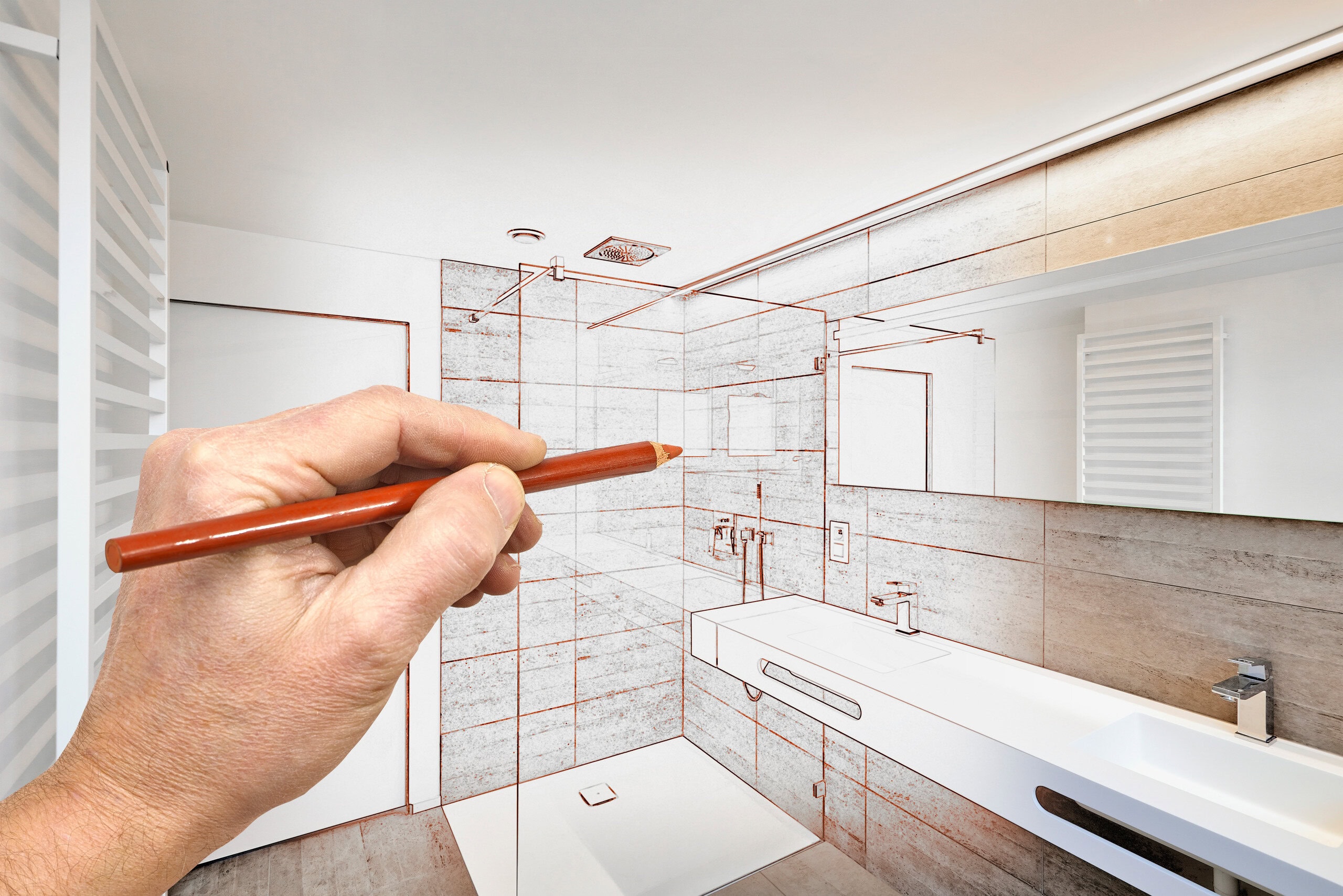 Flow of Work in a Bathroom Remodeling